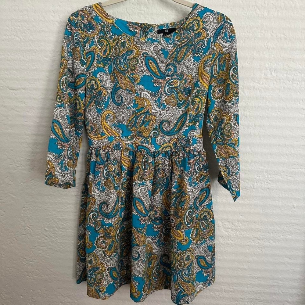 Size 8 H&M Colorful Paisley‎ Dress